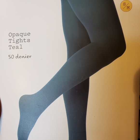 a new day Accessories - NWT Opaque Teal Tights a new day Accessories - NWT Opaque Teal Tights